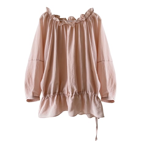 off shoulder airy blouse　/2color　un2022