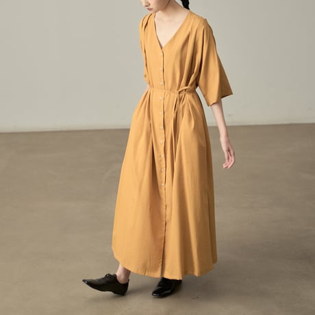 minimal flow long dress　/2color  un1840