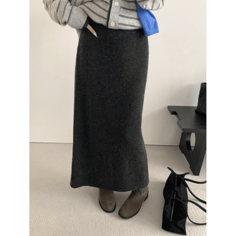 wool slim skirt /2color　un1645
