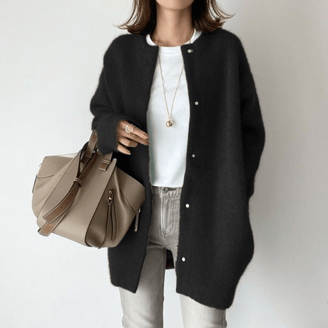medium knit cardigan /5color　un1493
