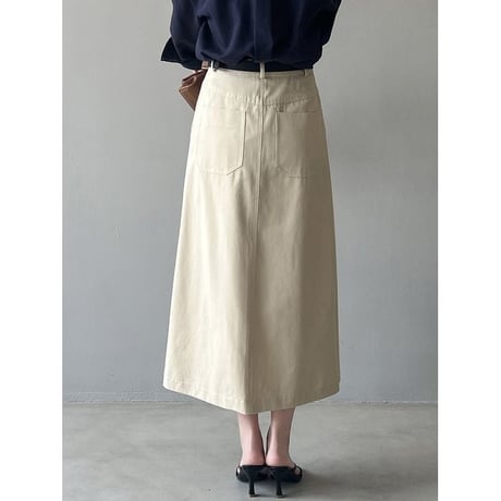 a-line tuck skirt /2color　un1139
