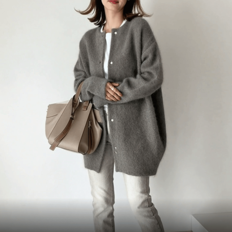 medium knit cardigan /5color un1493 | Until.