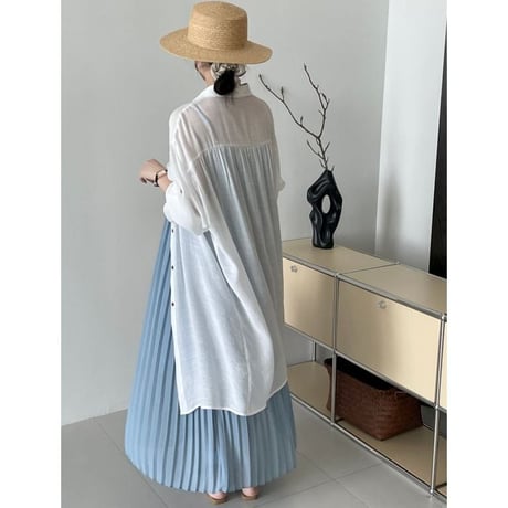 long sheer shirt　un1008