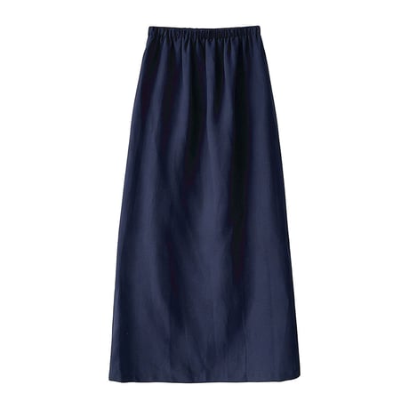 minimal long flare skirt　/3color　un2030