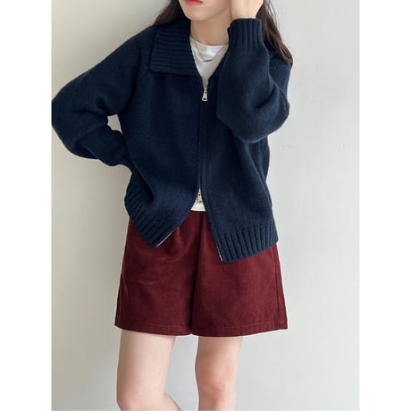 turtleneck zip sweater /3color　un1692