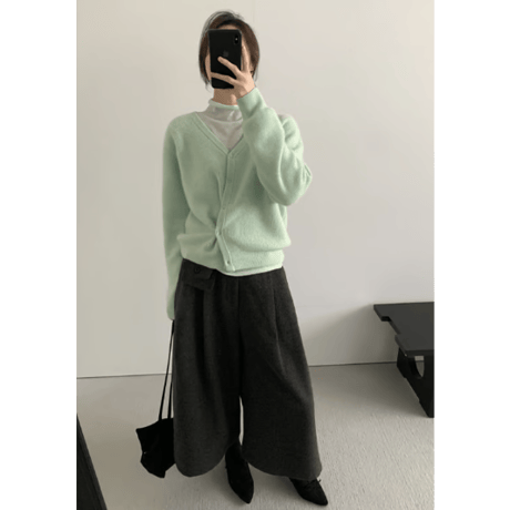 wide A-line pants /3color　un1636