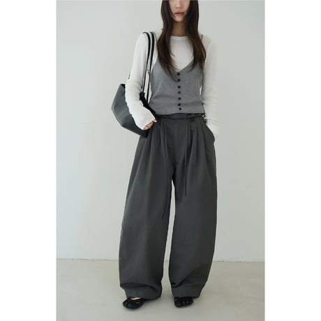 Drape Tuck Pants　/3color  un1777