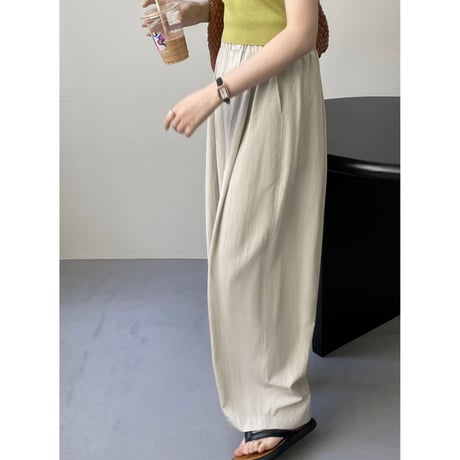 wide leg easy pants /2color　un1155