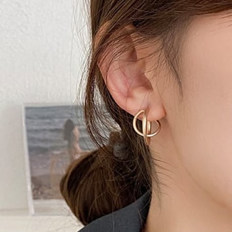 gold circle pierce　un1261