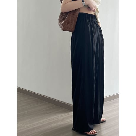 gather relaxed pants /4color　un1115