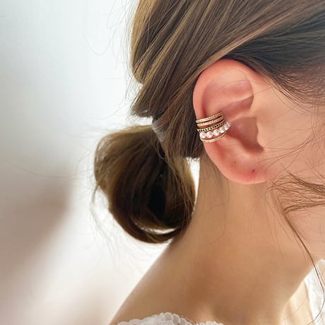 pearl stone ear hook　un1229