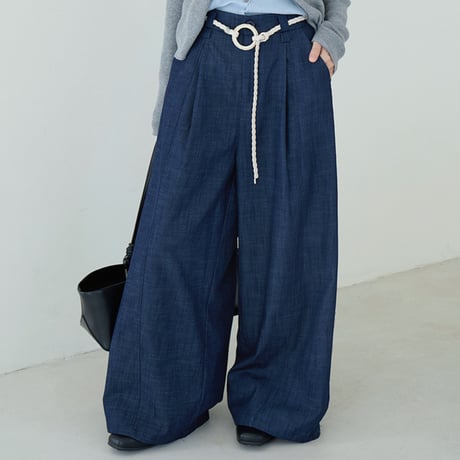 wide denim pants　/2color　un1766