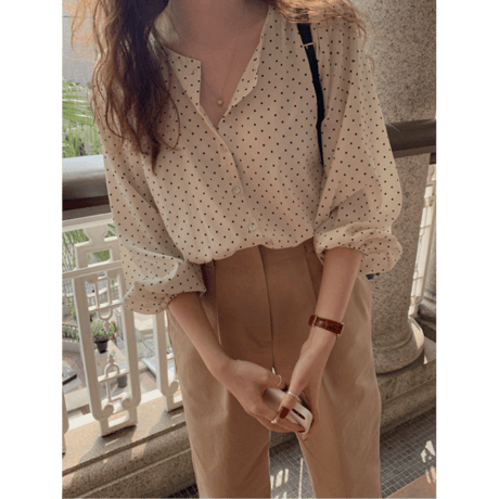 chiffon shirts/2color　un1613