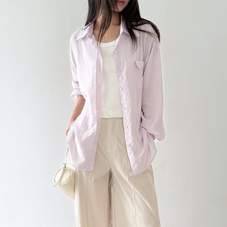 sheer soft shirt　/3color  un1898