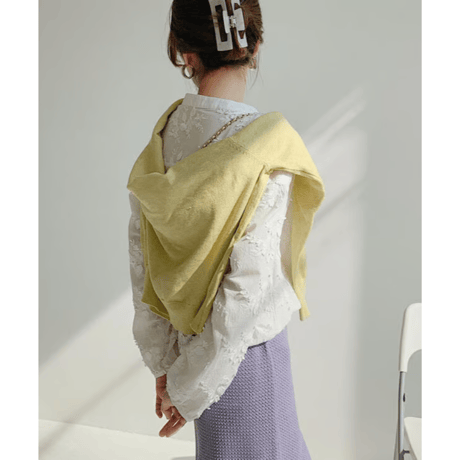 embroidered lace blouse　un1536