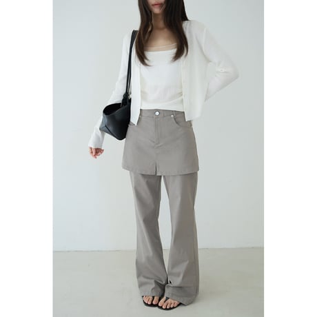 layer skirt pants　/2color  un1776