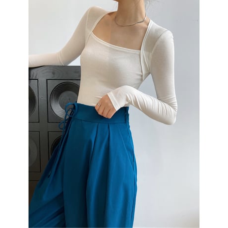 square neck tops　/3color　un1689