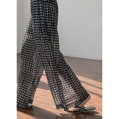 dot pattern relax pants　un1156