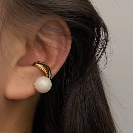 pearl nuance metal ear cuff　un1239