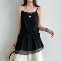 sheer peplum cami　/2color　un2090