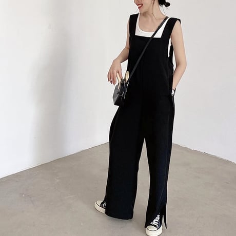 サロペット・オーバーオール・オールインワン cft. original suspender salopette black DRESSLAVE サロペット オーバーオール suspenders suiting