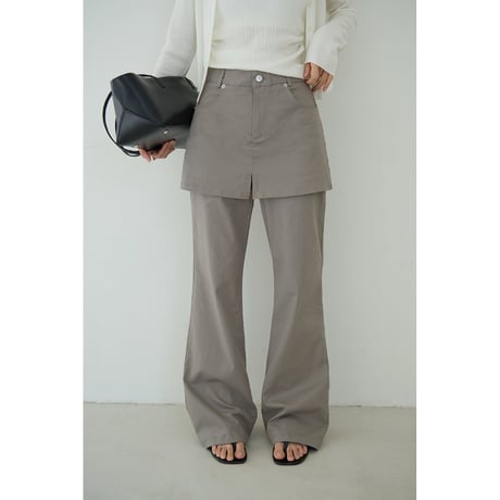 layer skirt pants　/2color  un1776