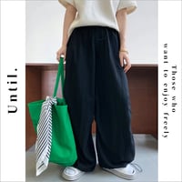 casual wide caego  pants /2color　un1150