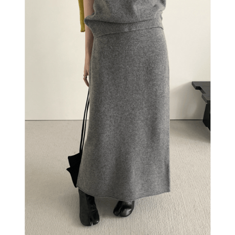 wool slim skirt /2color　un1645