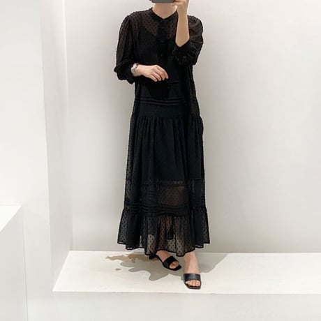 chiffon long one piece　un1108