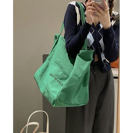 logo large tote bag /4color　un1180