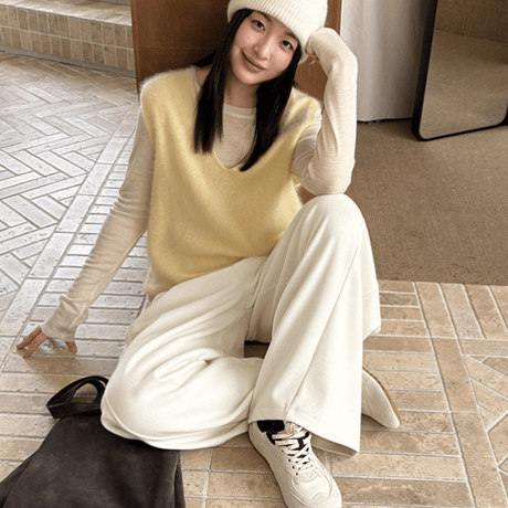casual scimitar pants /4color　un1627