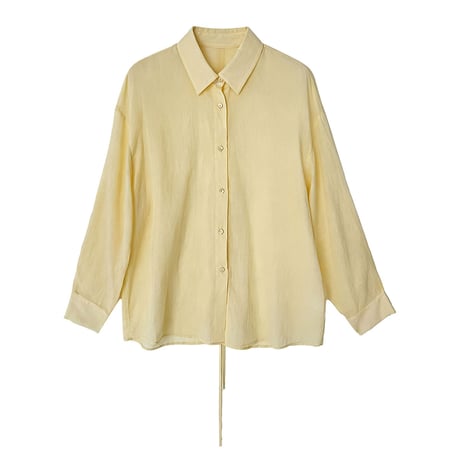 back ribbon sheer shirt　/3color　un2046