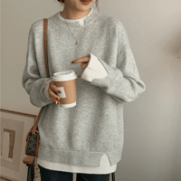 layered knit tops　un1490