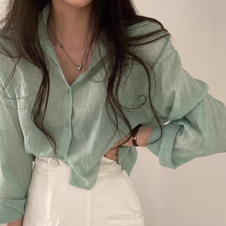 sheer shirt　/8color　un1752