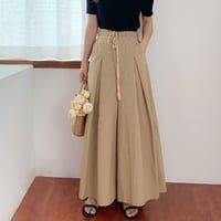 wide pleated pants /2color　un1168