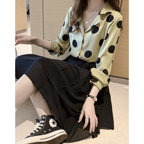 chiffon blouse/3color　un1612