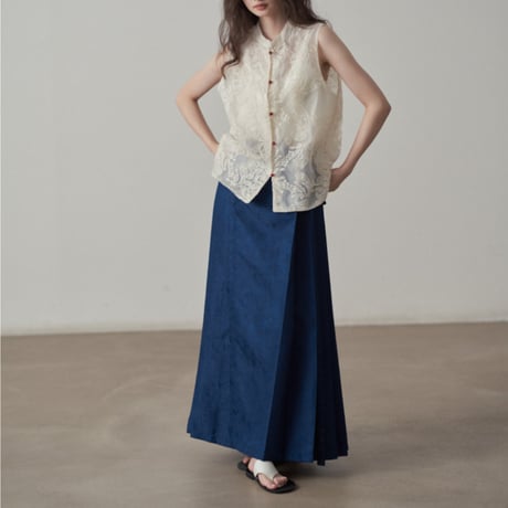 pleated skirt　/2color  un1795