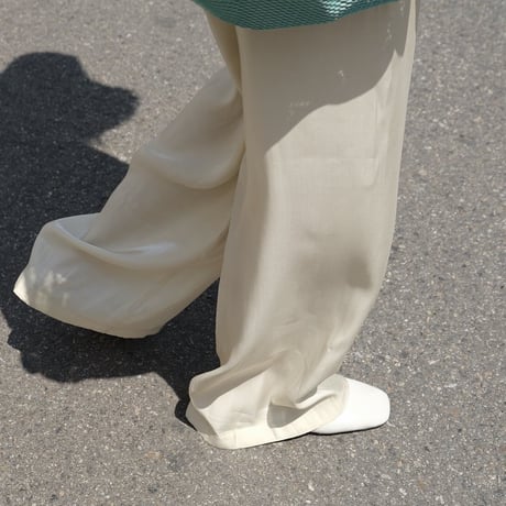 shiny wide pants /2color　un1170