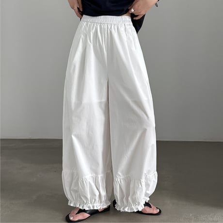 ruffle hem pants　/2color　un2091