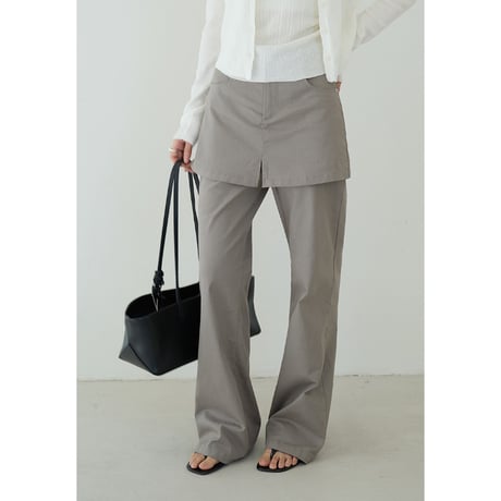 layer skirt pants　/2color  un1776