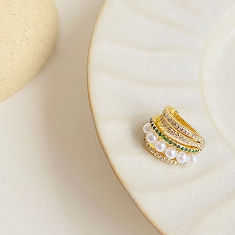 pearl stone ear hook　un1229