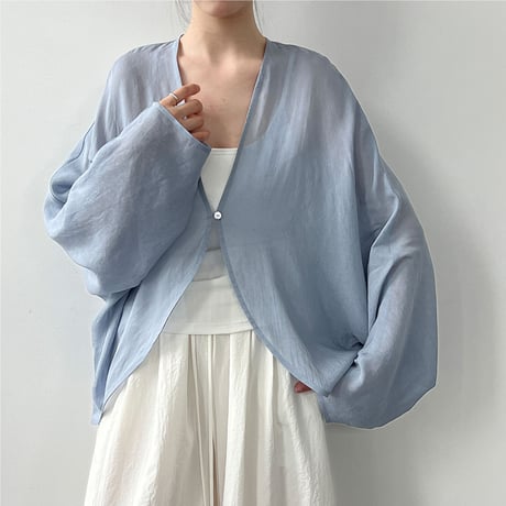 airy sheer dolman cardigan　/3color　un2145