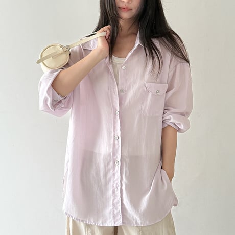 sheer soft shirt　/3color  un1898