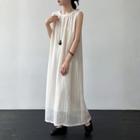 airy gauze sleeveless dress　/2color　un2098