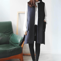 side button gilet /2color　un1282