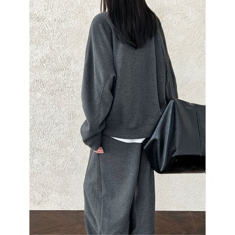 sweatshirt & curve pants Two-Piece Set　/2color　un1684