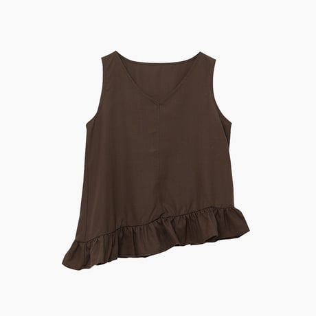 ruffle hem blouse　/2color　un2075