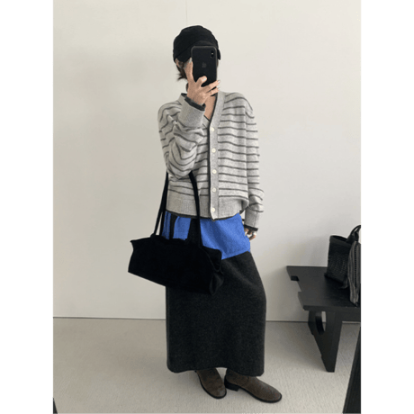wool slim skirt /2color　un1645