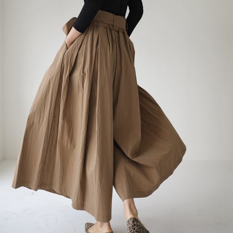wide ribbon pants /2color　un1166