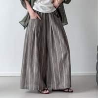 stripe relaxed wide pants　un2052